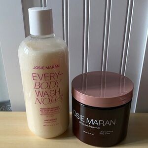 Josie Maran Juicy Fruits Body Wash and Whipped Argan Oil Set